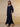 Blue Embroidered Asymmetrical Kurta and Denim Lycra Jeggings