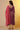 Purple Embroidered Attached Drape Kurta and Tights Set