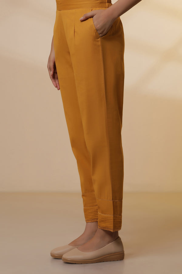 White Striped Straight Casual Kurta and Trousers Set