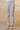 Blue and White Striped Cotton Lurex Flared Kurta and Tights Set