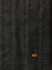 Beige Yarn-Dyed Striped Crinkled Kurta, Tights and Dupatta Set