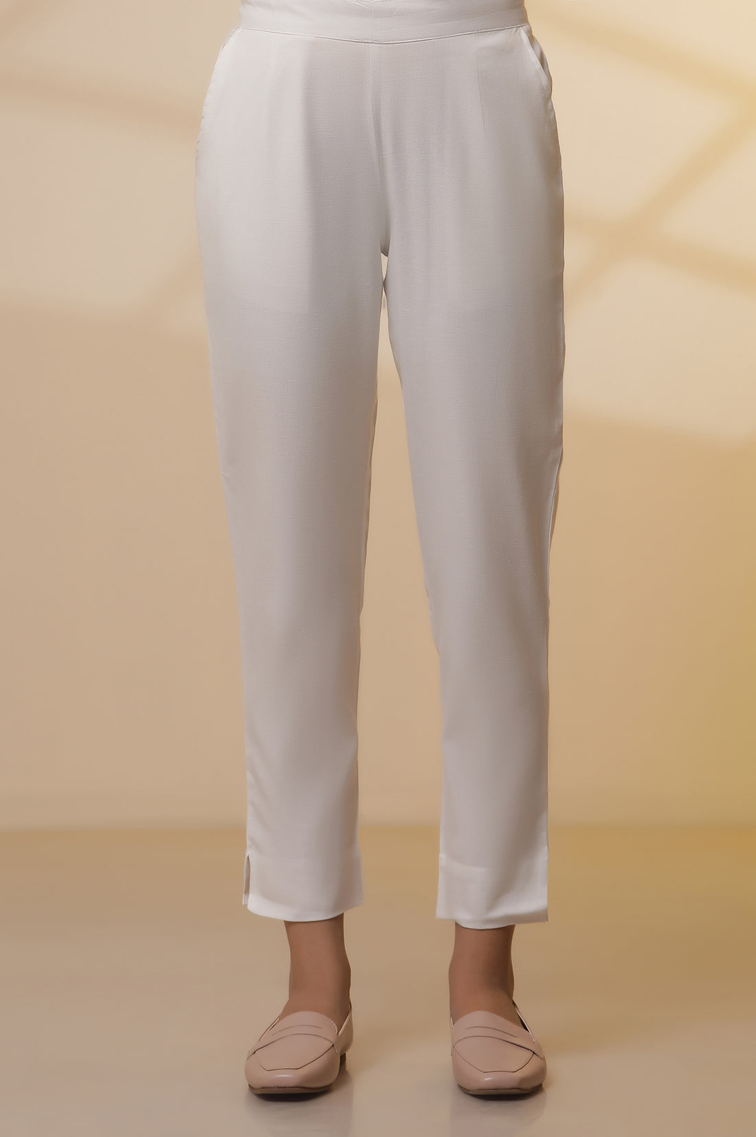 Pink Striped Shirt Style Kurta, Pants and Dupatta Set