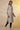 Off-White Stripe Printed Cotton Kurta and Tights Set