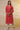 Red Yarn-Dyed Straight Kurta and Pants Set