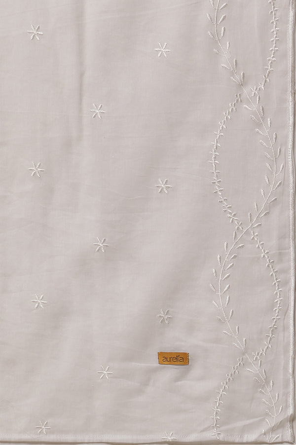 Green Embroidered Schiffli Kurta, Palazzo and Dupatta Set