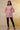 Pink Thread Embroidered Kurti and Jeggings Set