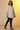 White Angarakha Gathered Short Kurti and Denim Jeggings Set