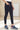 Black Solid Mid Rise Tights in Calf Length