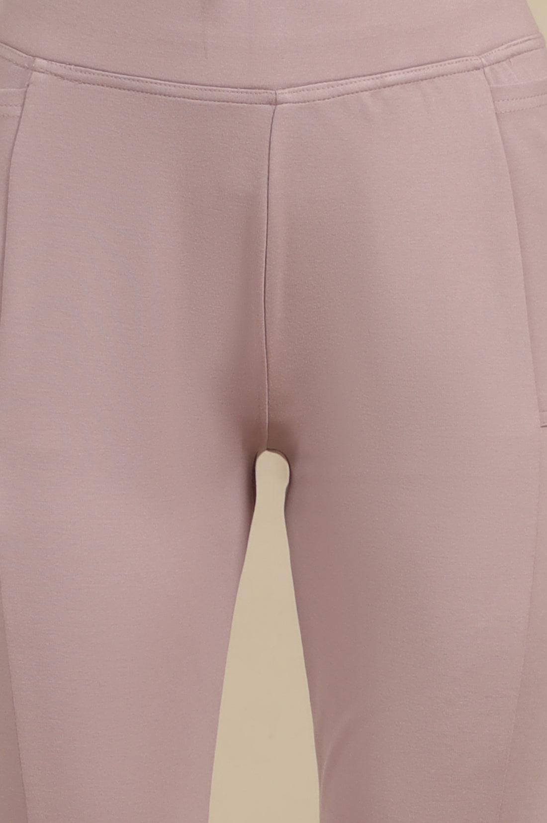 Light Purple Bootcut Yoga Pants with Side Pockets