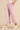 Pink Smoked High Waisted Flared Pants