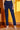 Blue Cotton Lycra Ankle Length Denim Straight Pants