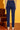Blue Cotton Lycra Ankle Length Denim Straight Pants