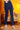 Blue Cotton Lycra Ankle Length Denim Straight Pants