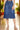 Blue Pure Cotton Straight Denim Midi Skirt
