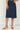 Blue Denim Mid Rise Calf Length Skirt