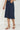 Blue Denim Mid Rise Calf Length Skirt