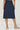 Blue Denim Mid Rise Calf Length Skirt