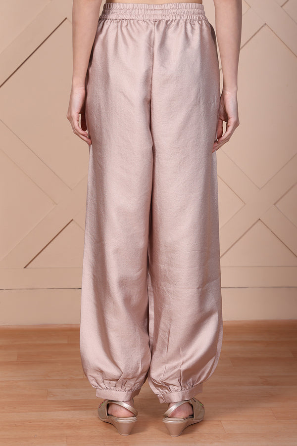 Elleven Women's Mauve Solid Tapered Pant