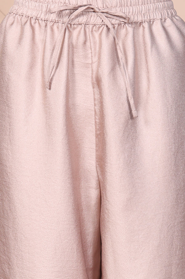 Elleven Women's Mauve Solid Tapered Pant