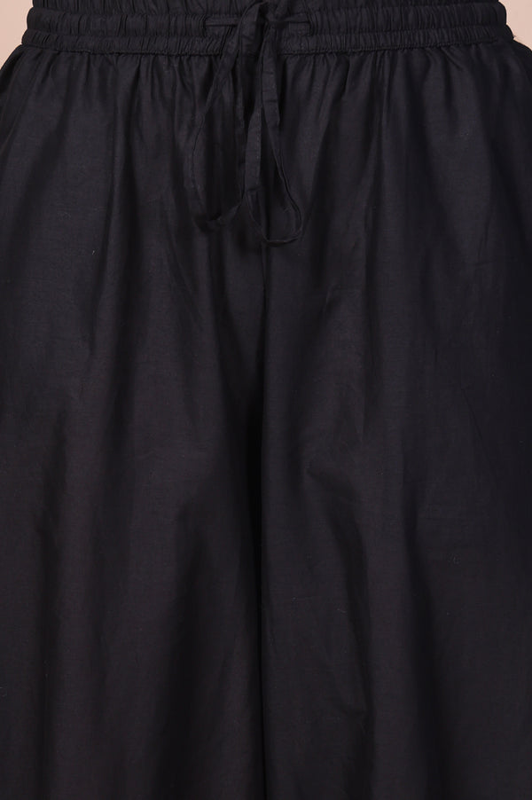Elleven Women's Black Solid Harem Pants