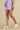 Light Purple Abstract Printed Jersey Shorts