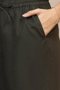 Forest Green Pure Cotton Lounge Shorts