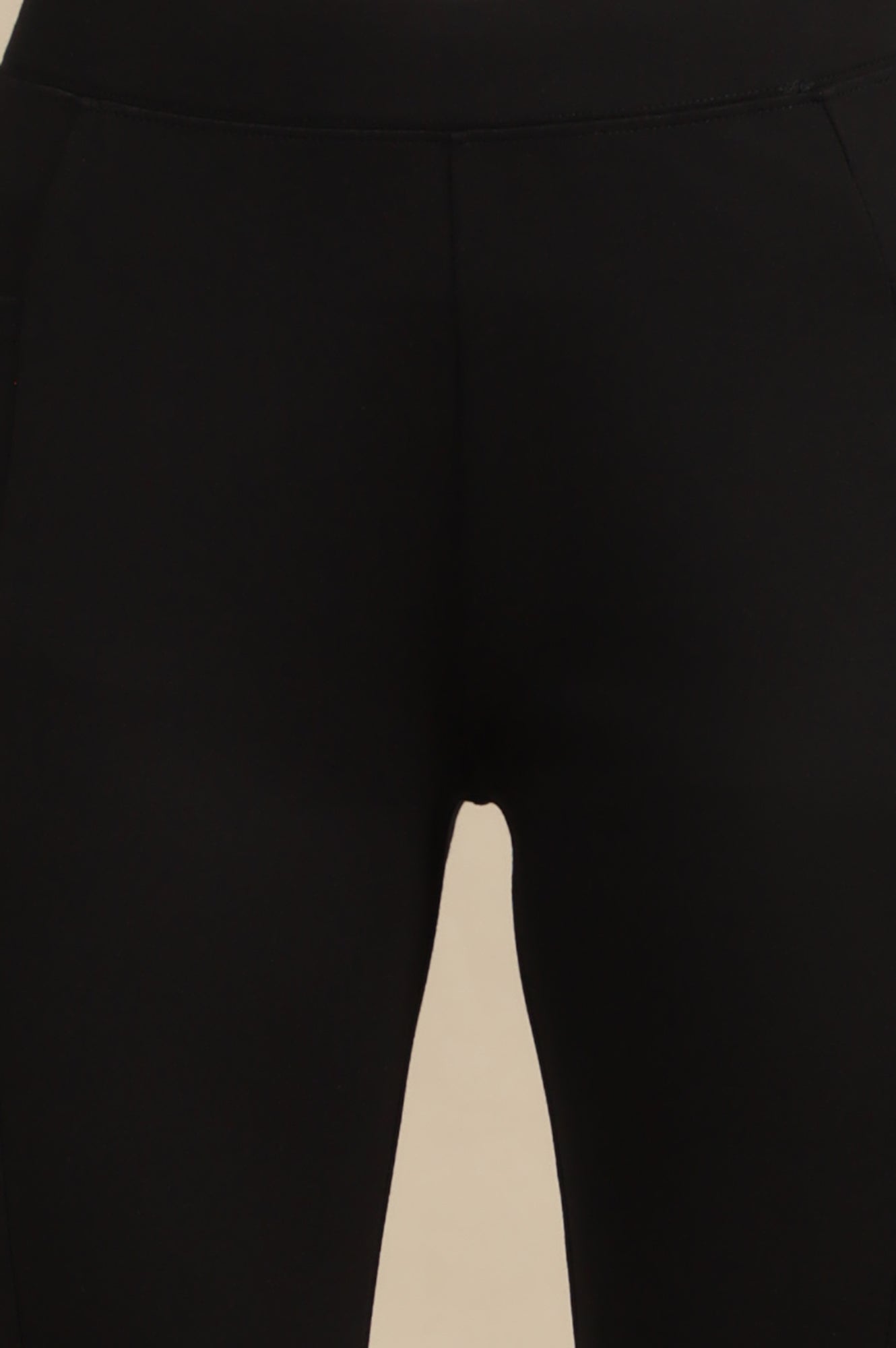 Black Calf Length Yoga Tights