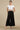 Black Side Pleated Flared Palazzo
