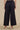Blue Side Pleated Flared Palazzo