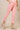 Dusty Pink Solid Slim Fit Cotton Flax Trousers