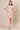 Dusty Pink Solid Slim Fit Cotton Flax Trousers