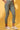 Oil Green Solid Cotton Flax Trouser Pants