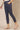 Grey Solid Slim Fit Cotton Flax Trousers