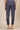 Grey Solid Slim Fit Cotton Flax Trousers