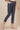 Grey Solid Slim Fit Cotton Flax Trousers