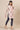 Grey Solid Slim Fit Cotton Flax Trousers