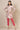 Pink Solid Straight Cotton Flax Trousers