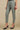 Slate Grey Shiny Straight Trouser Pants
