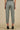 Slate Grey Shiny Straight Trouser Pants