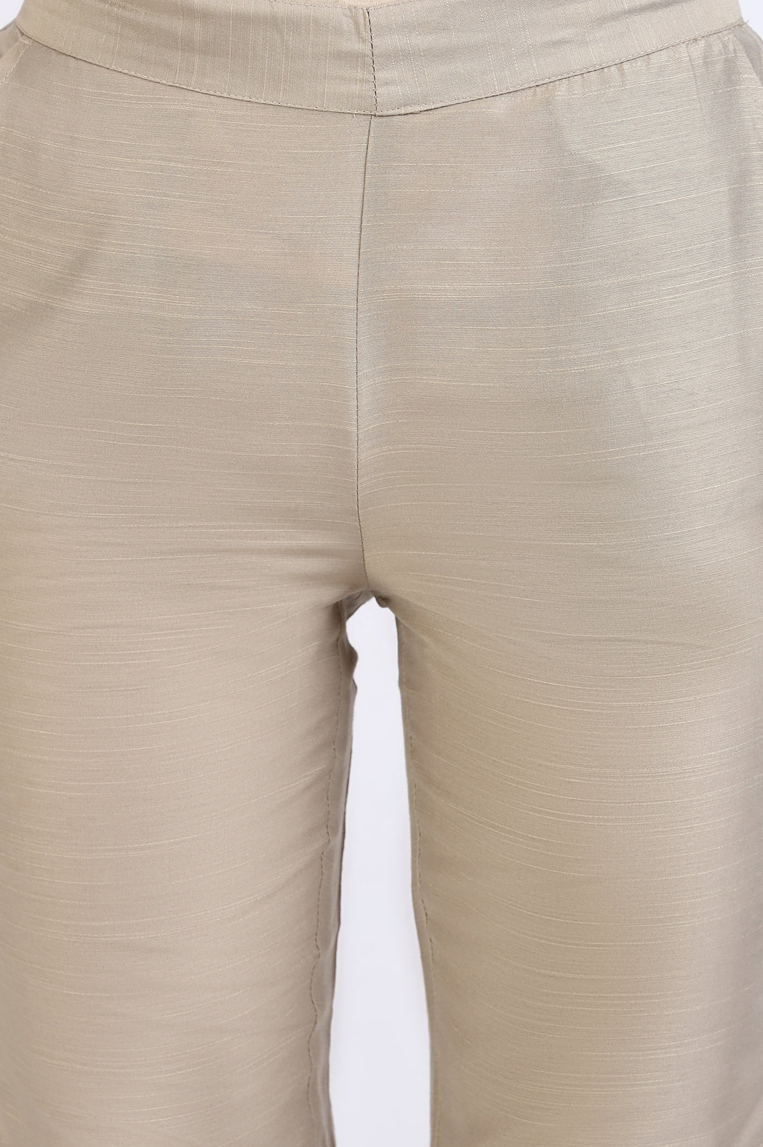 Light Gold Solid Yarn Dyed Trousers