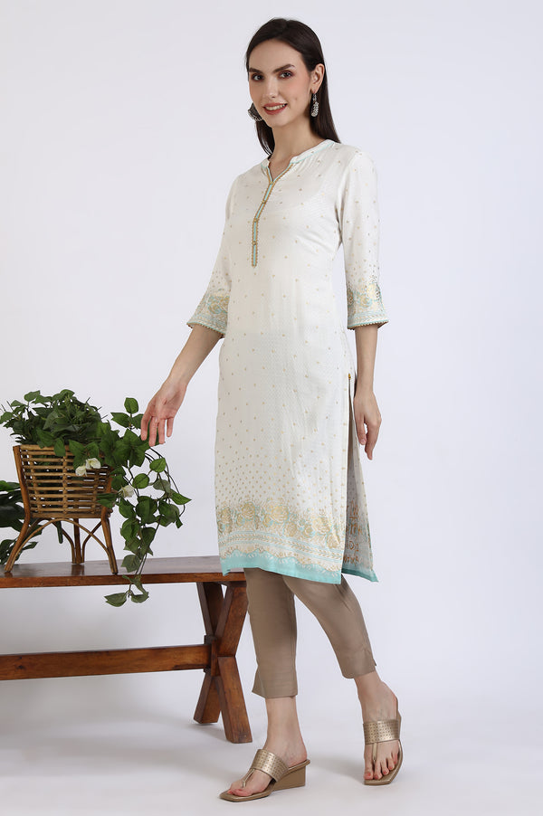 Dark Gold Solid Yarn Dyed Trousers