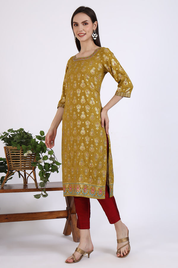 Maroon Solid Yarn Dyed Trousers