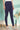 Navy Blue Solid Cotton Blend Tights in Ankle Length