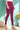 Purple Solid Cotton Blend Tights in Ankle Length