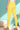 Yellow Solid Cotton Blend Tights in Ankle Length