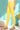 Yellow Solid Cotton Blend Tights in Ankle Length
