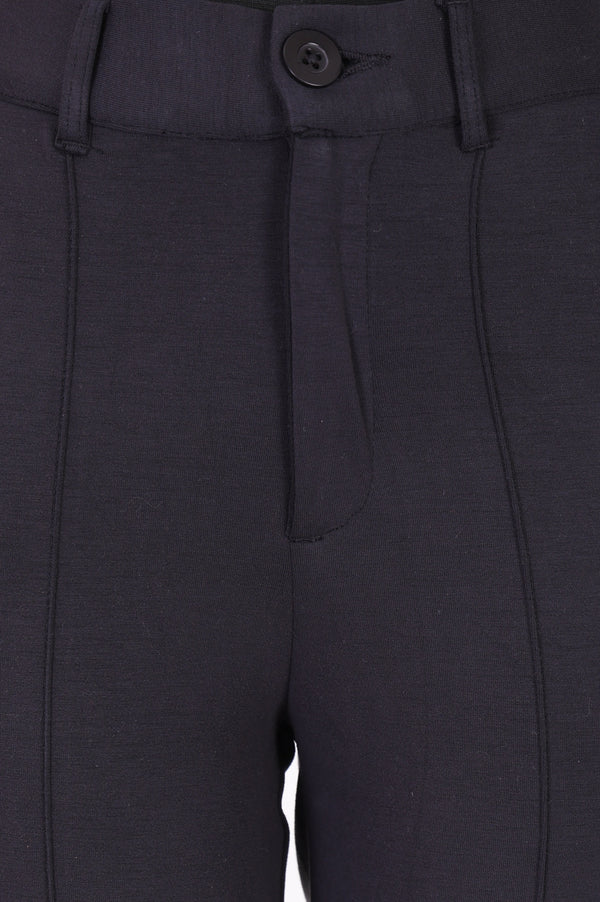 Charcoal Slim Fit Ankle Length Pants