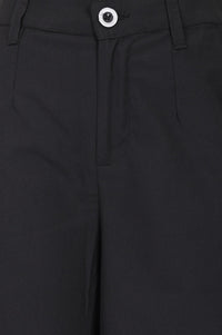Black High Rise Wide-Leg Pants
