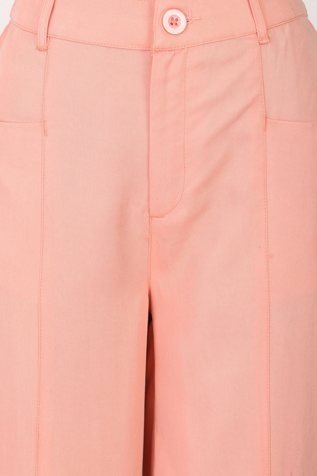 Peach Wide-Leg Ankle Length Palazzo Pants