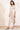Off White Printed Zari Straight Rayon Flax Kurta